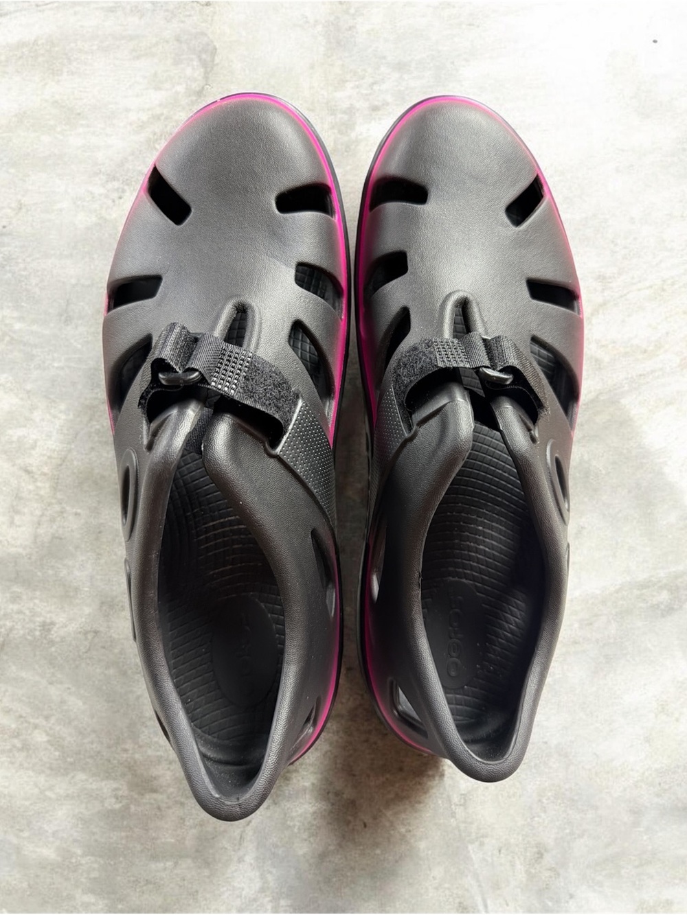 OOFOS Oocandoo Womens 11 with Pink Gradient Clog Sandal - Picture 2 of 7